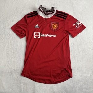 Adidas Manchester United Home Jersey Short Sleeve Soccer Jersey Men's Small